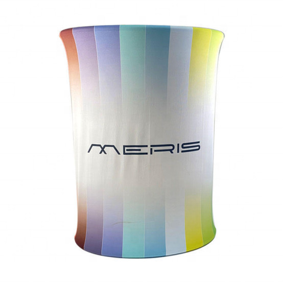 40×70 Oval Portable Promotion Exhibition Counter Table Advertising Quick Counter