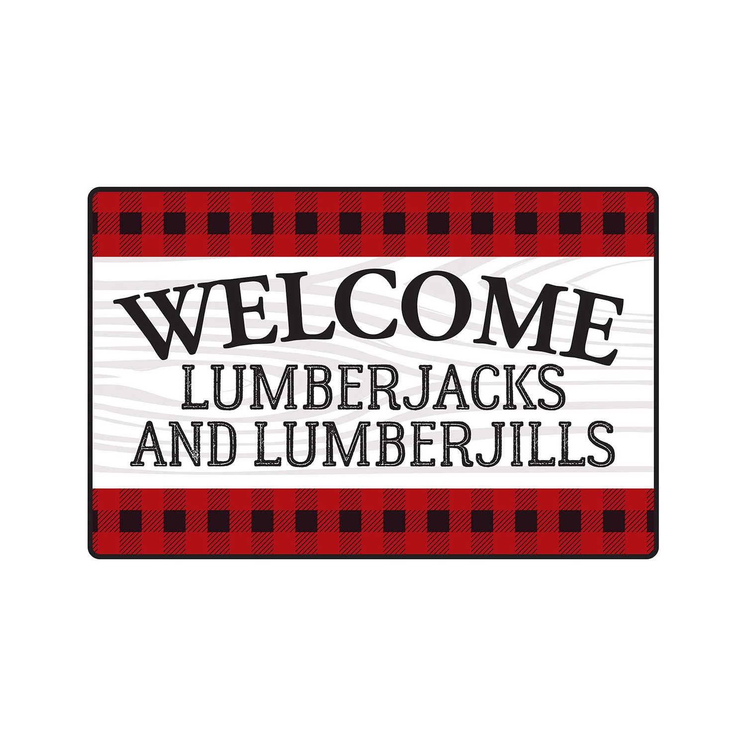WELCOME LUMBERJACK/JILL Sign Or Decals trees woods cabin lumberjack