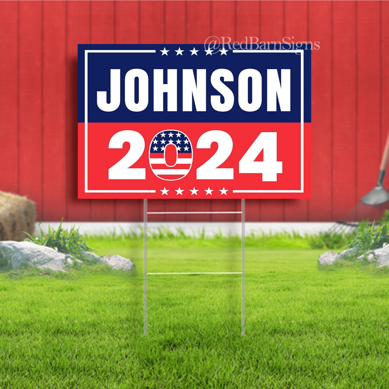 Perry Johnson 2024 Yard Sign Coroplast Perry Johnson President 2024 Lawn Sign