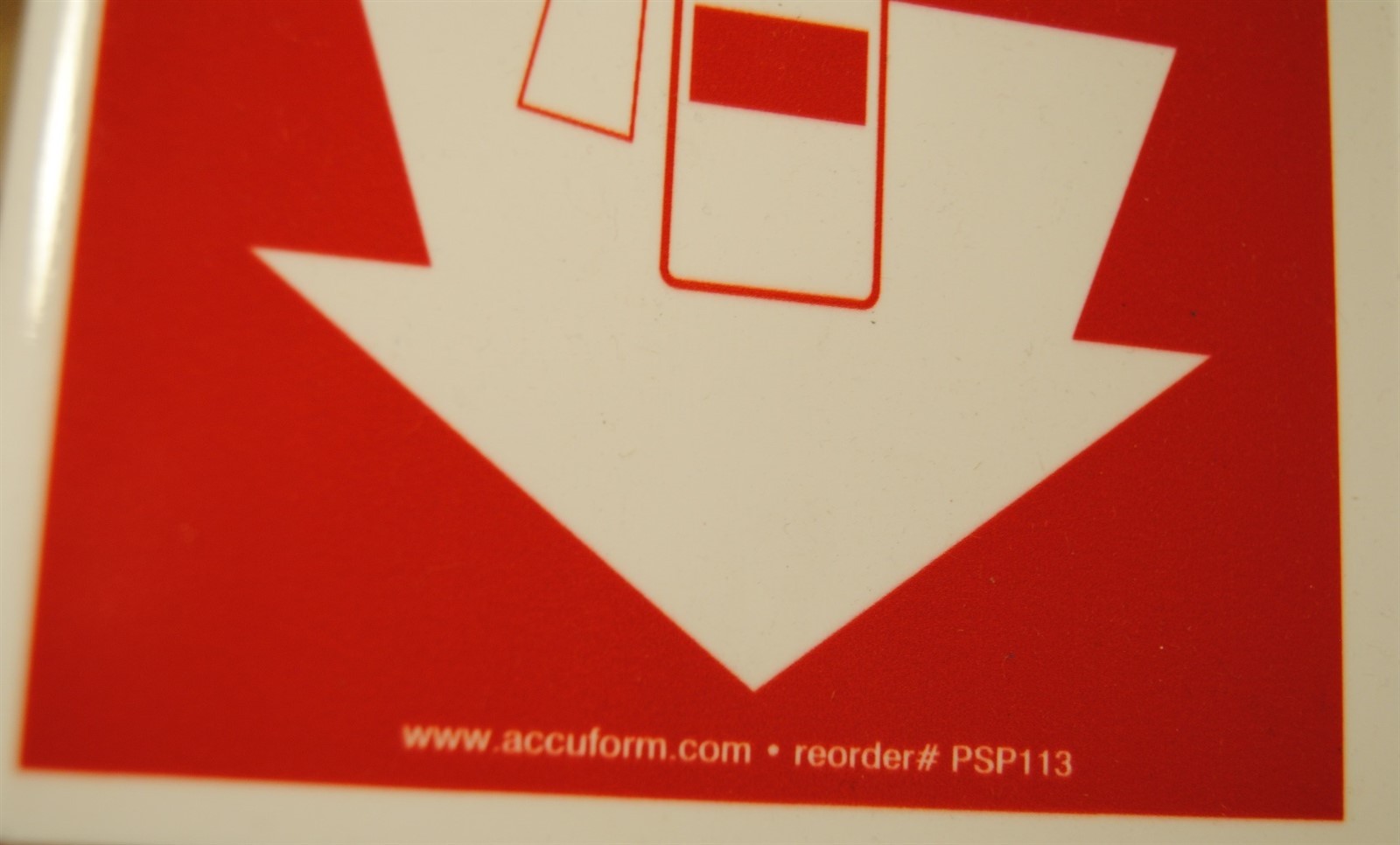 2 New Fire Extinguisher Signs Accuform No.PSP113