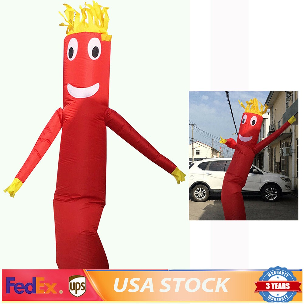 10ft Inflatable Tube Man Wind Sky Wavy Dancer Advertising Air Puppet No Blower
