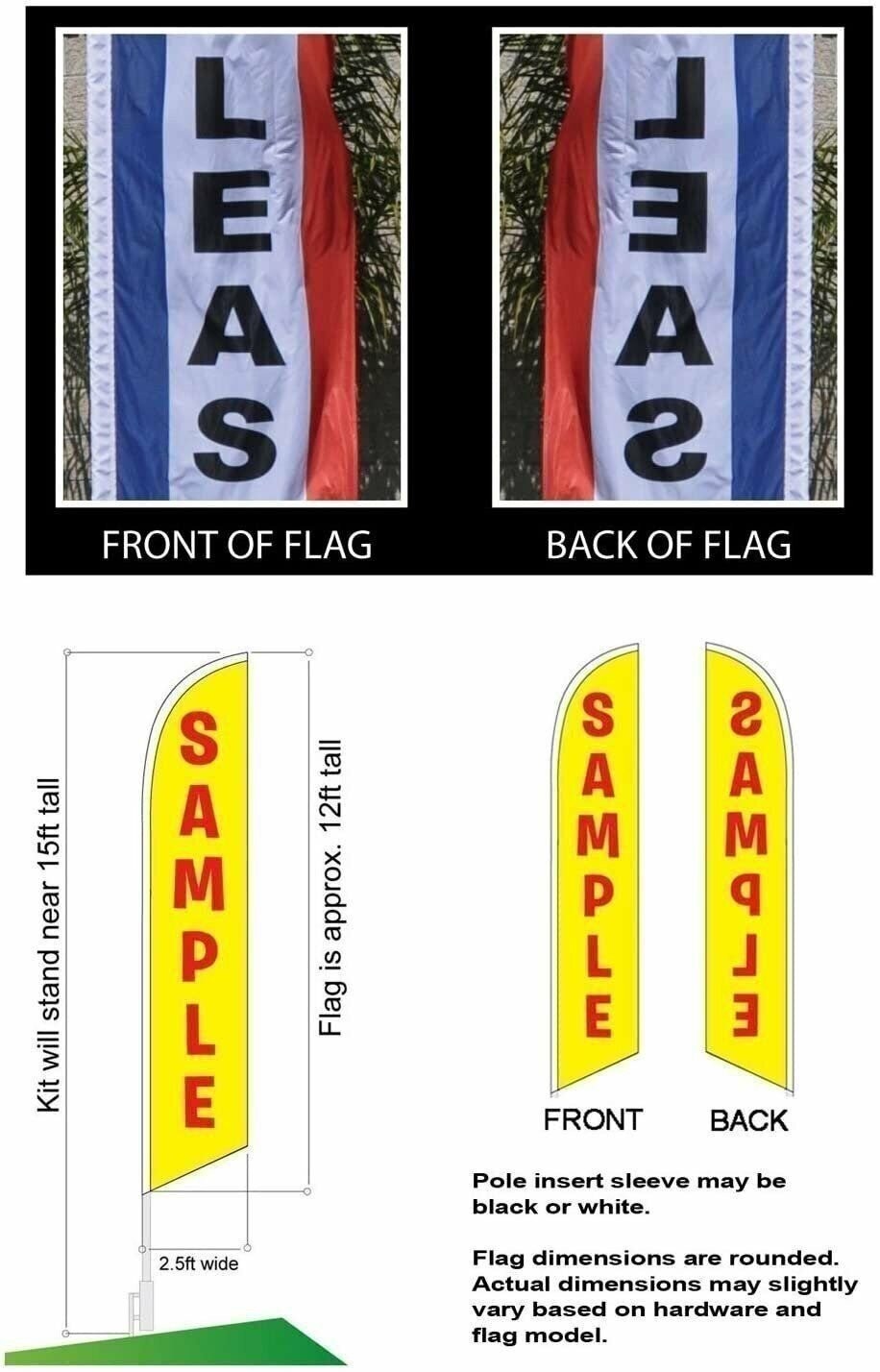 Fried Chicken Advertising Feather Banner Swooper Flag Sign with Flag Pole Kit…