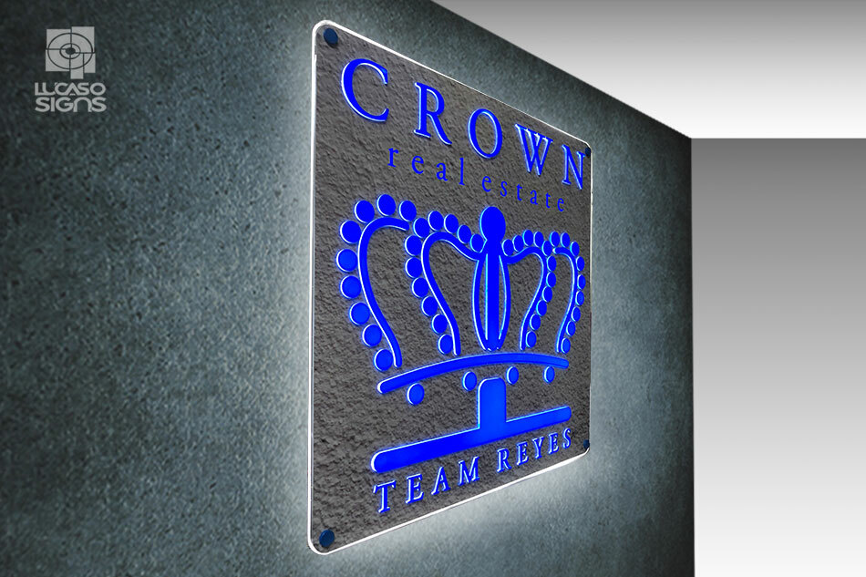 Illuminated Lobby Signs Custom Indoor Ultra Thin Light Box system with Led
