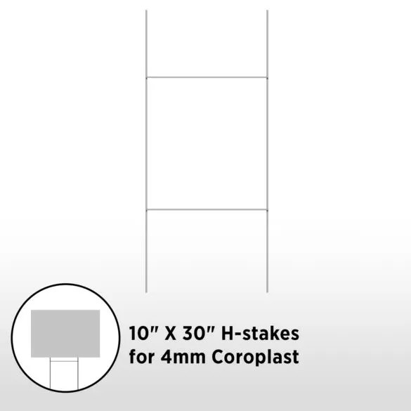 25 Yard Signs with Stakes! – 18″x24″, Full Color, Double Sided, Custom Graphics