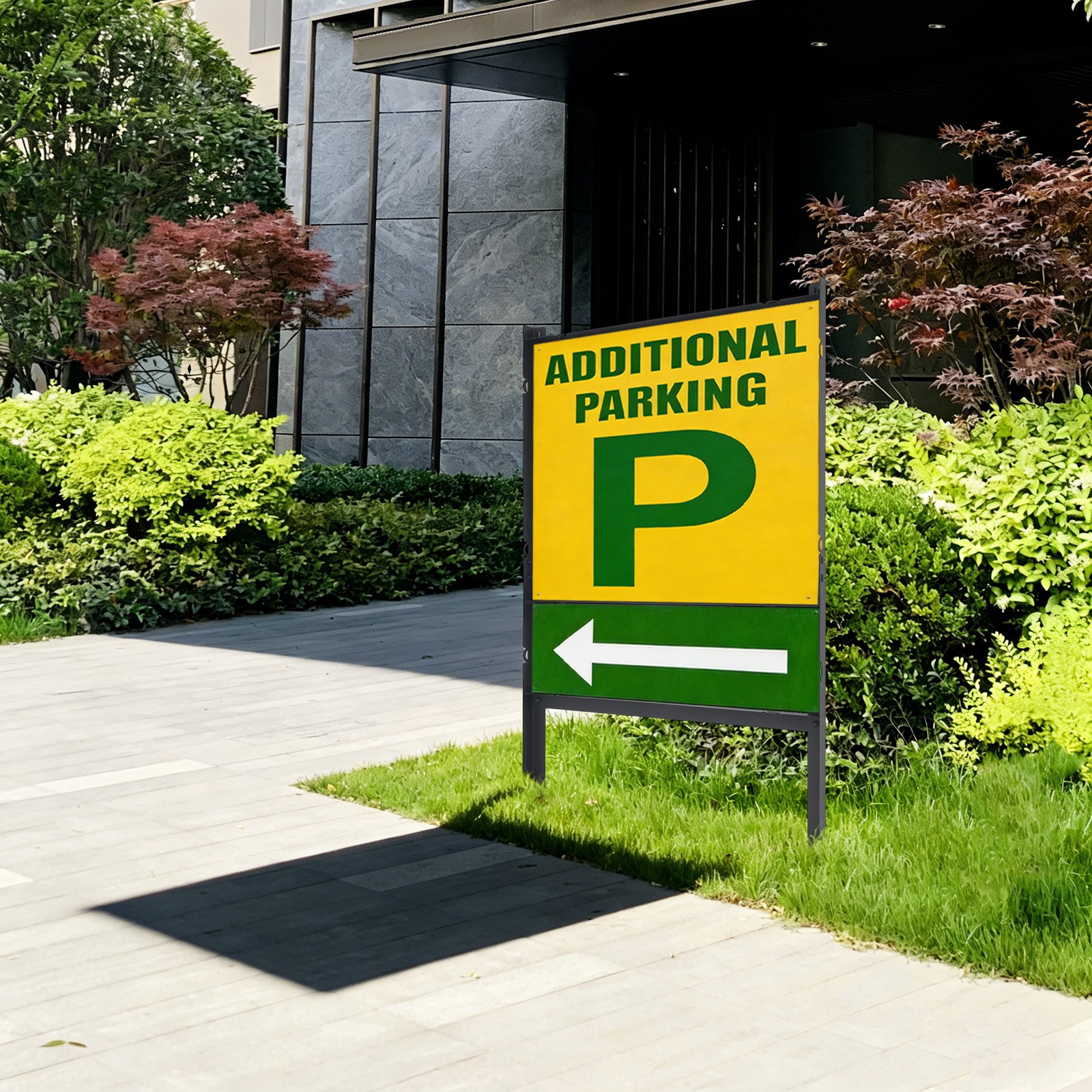 40.6in H-Frame Sign Holder Sign Holder Stand Real Estate Yard Sign Panel Stand