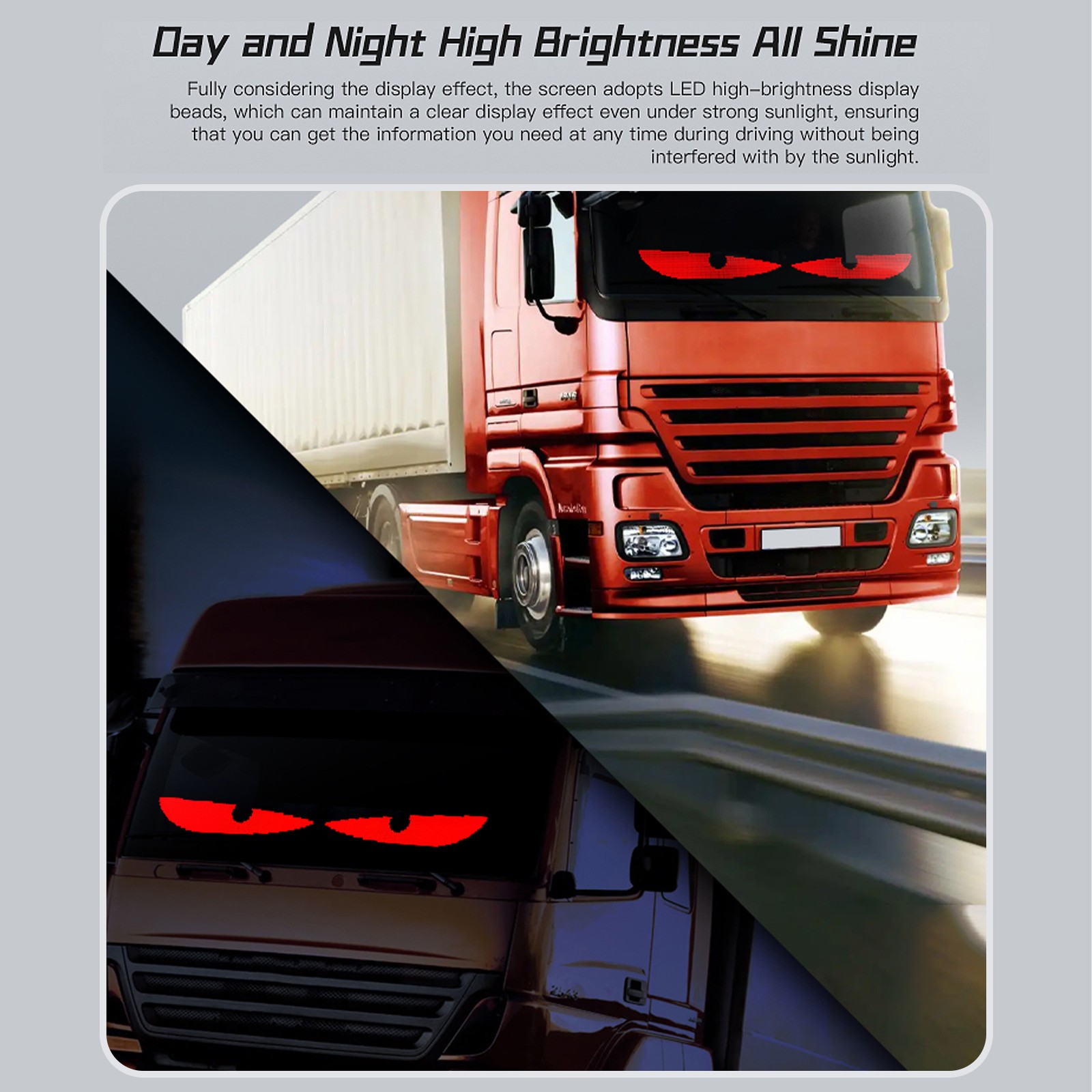 1-DIY Eyes Light For Windshield With Remote And APP Control BT Connect SFPJ