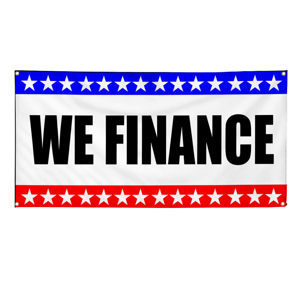 Vinyl Banner Multiple Sizes We Finance Business A Business Financing Outdoor