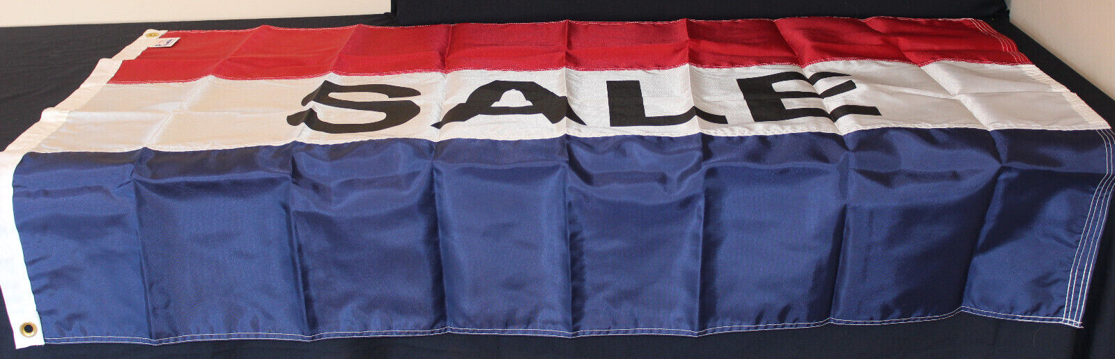 3 x5 Nylon SALE Horizontal Message Flag Red, White, Blue MADE IN USA