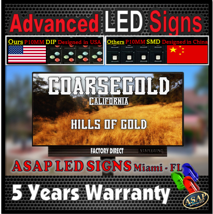 Full Color LED Digital Display EMC Programmable Sign with Wi-Fi – 76″ x 127″ DIP