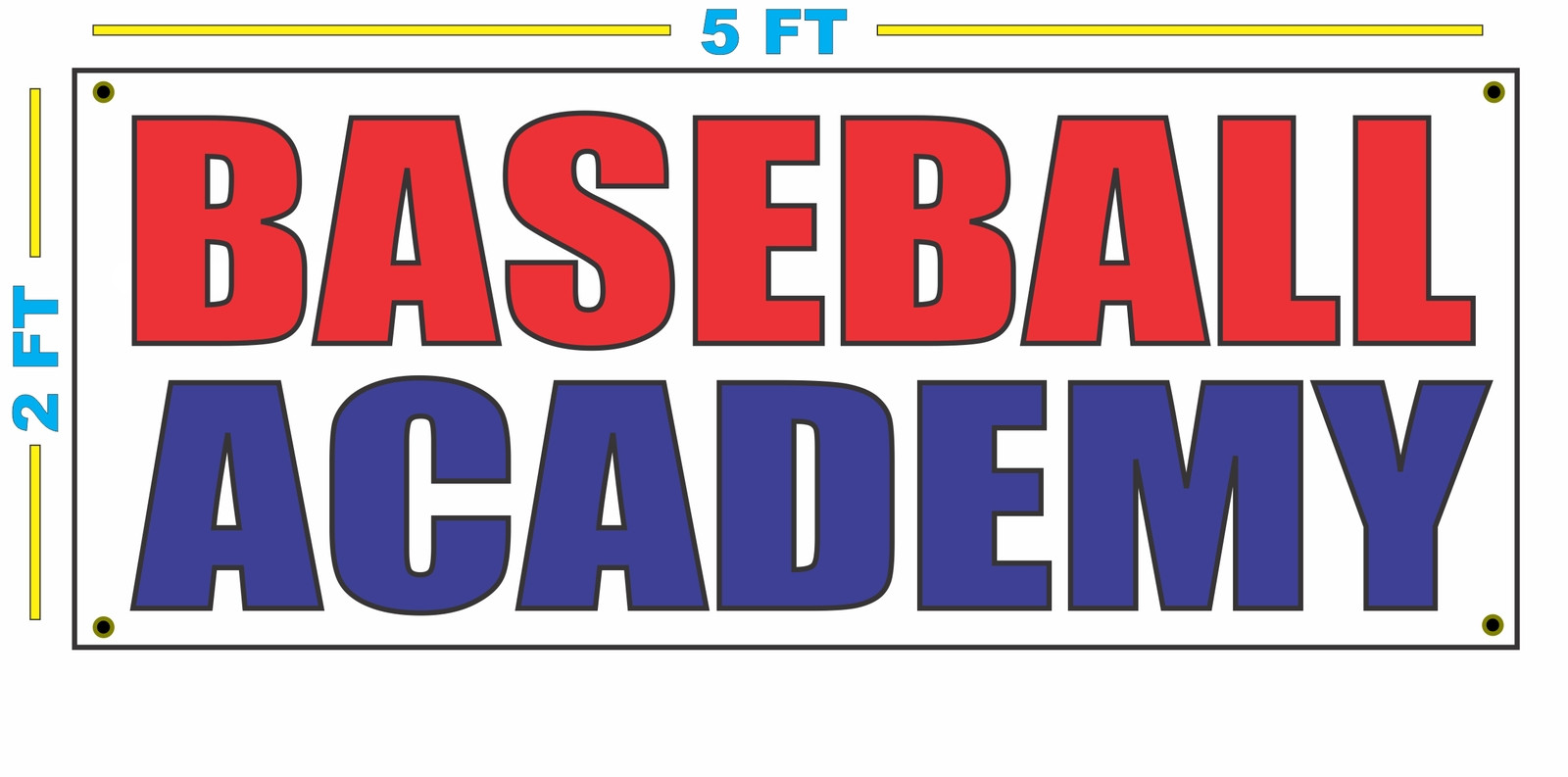 BASEBALL ACADEMY Banner Sign NEW Larger Size Best Quality for The $$$