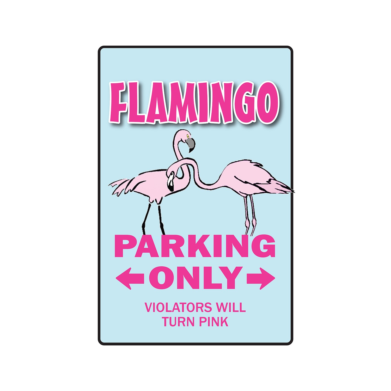 FLAMINGO Sign Or Decals parking lover animal bird lover pink lawn