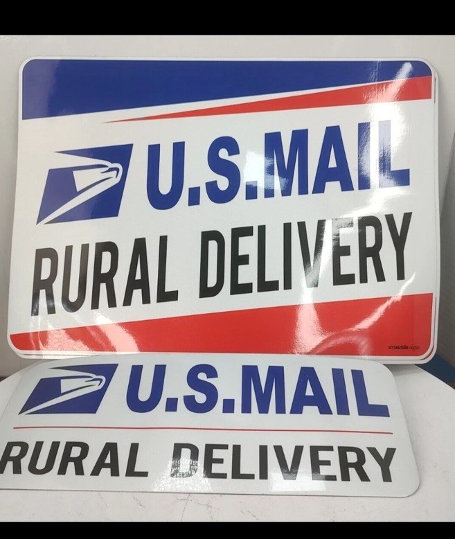 U.S. Mail Rural Delivery 3 pc Magnetic Signs/ for Trucks Vehicle NIP