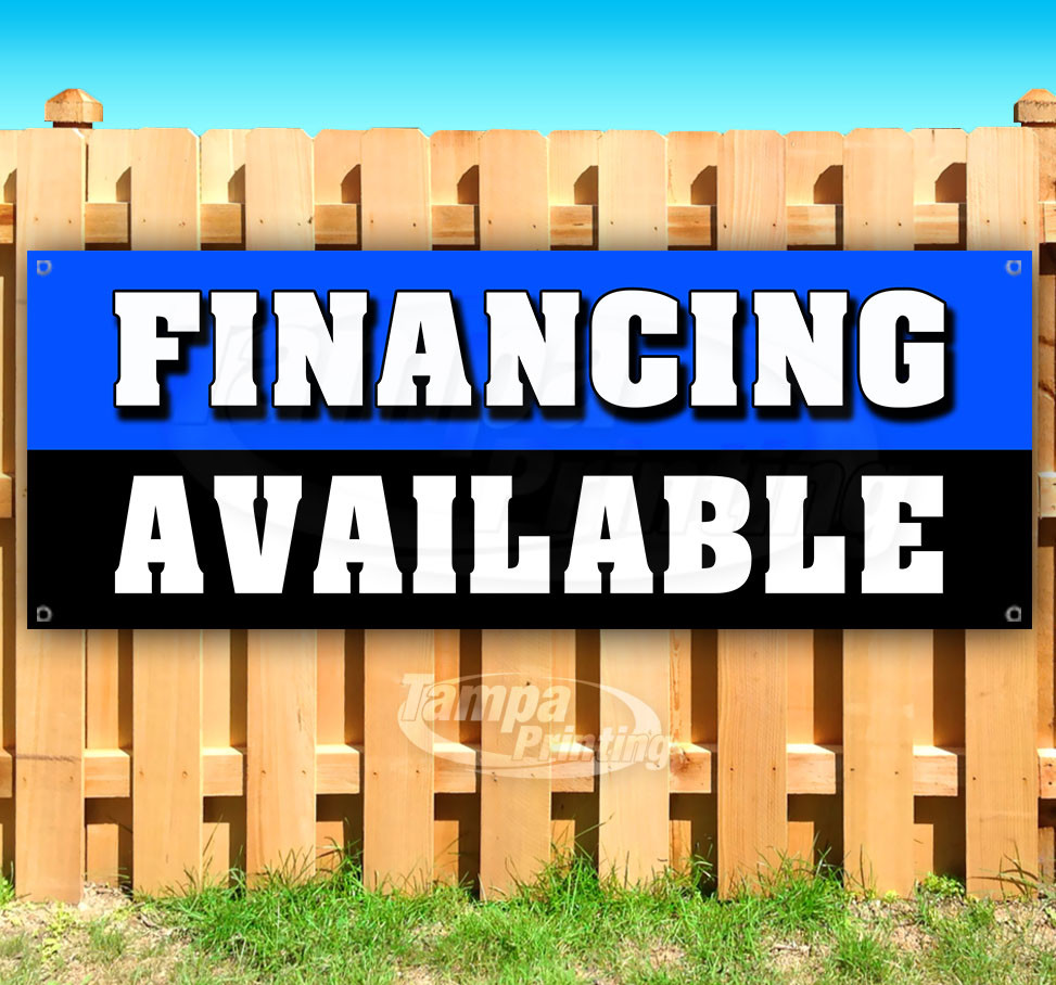 FINANCING AVAILABLE Advertising Vinyl Banner Flag Sign Many Sizes