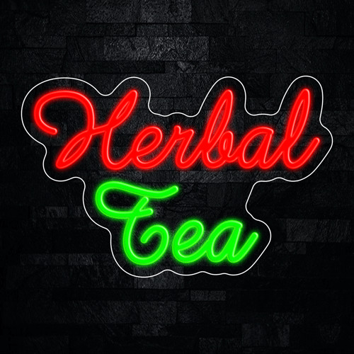 Herbal Tea LED Neon Sign 17″L x 11″H #33164