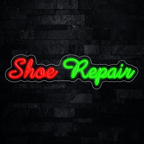 Shoe Repair LED Neon Sign 27″L x 7″H #33386