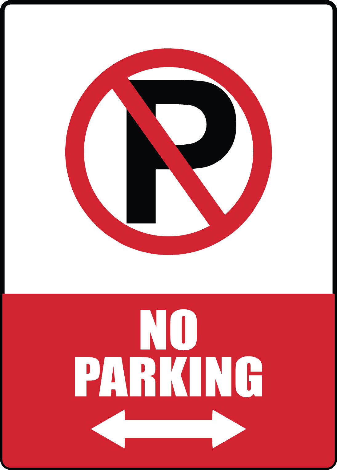 NO PARKING | Adhesive Vinyl Sign Decal