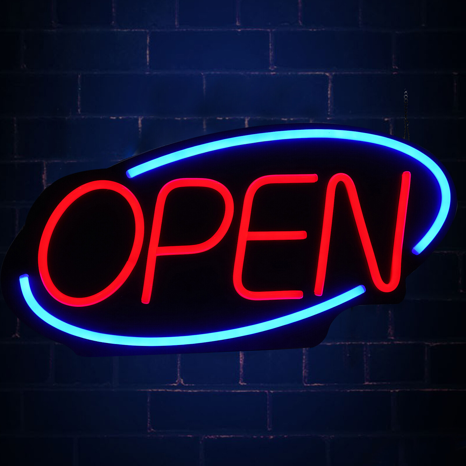 LED Open Sign Neon Light Bright for Restaurant Bar Pub Outside Wall Decor PVC