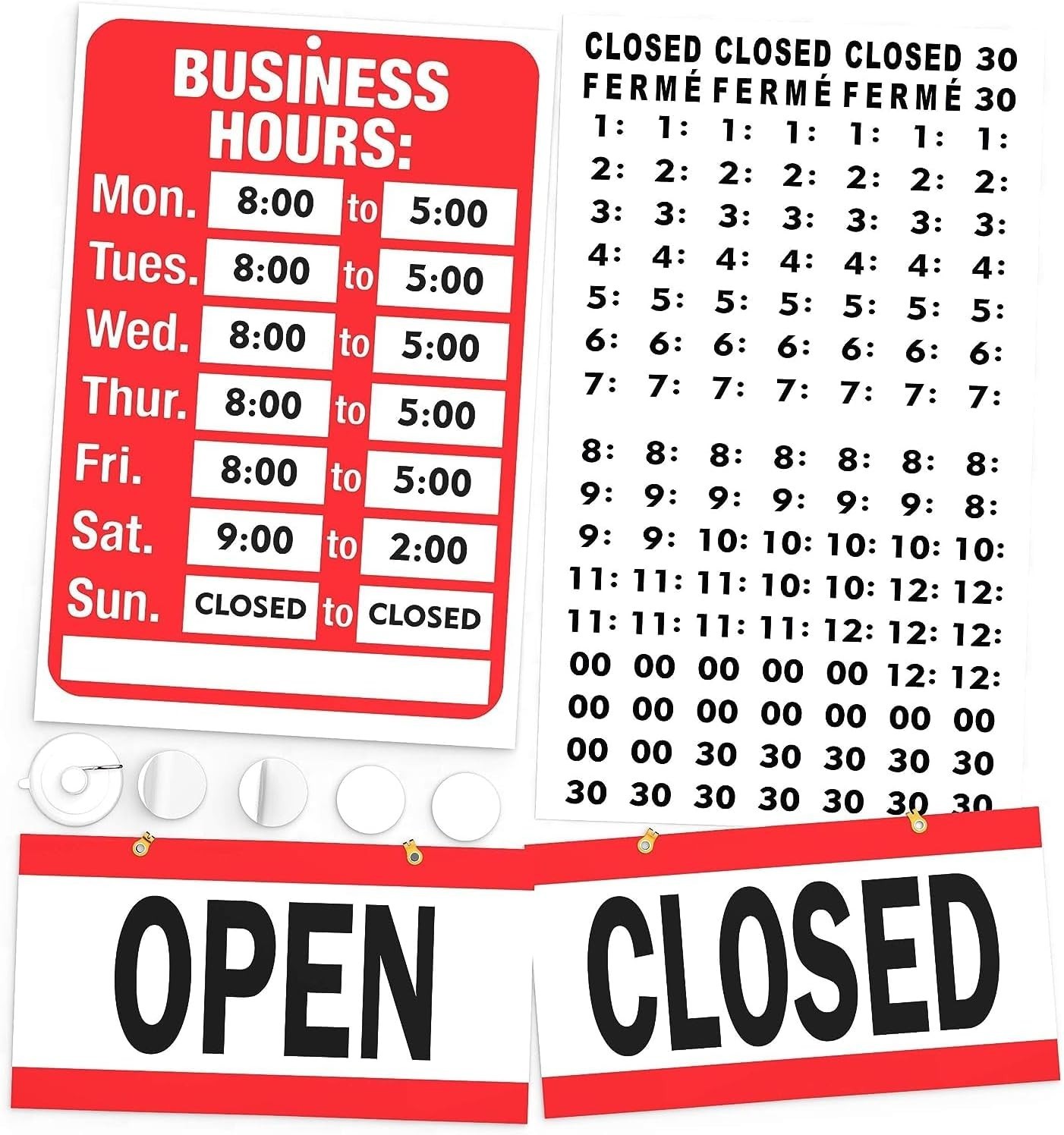 Open Closed Sign with Adhesive Pads – Transform Your Business Visibility