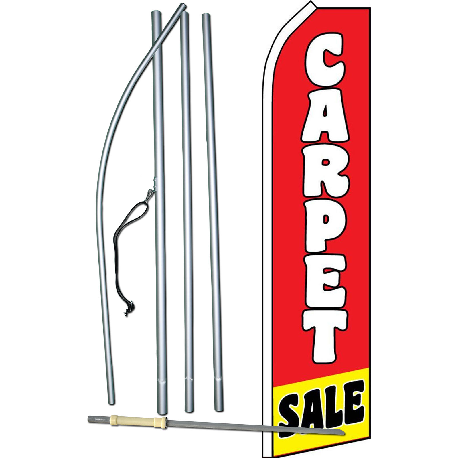 Carpet Sale Red And Yellow Swooper Flag Kit