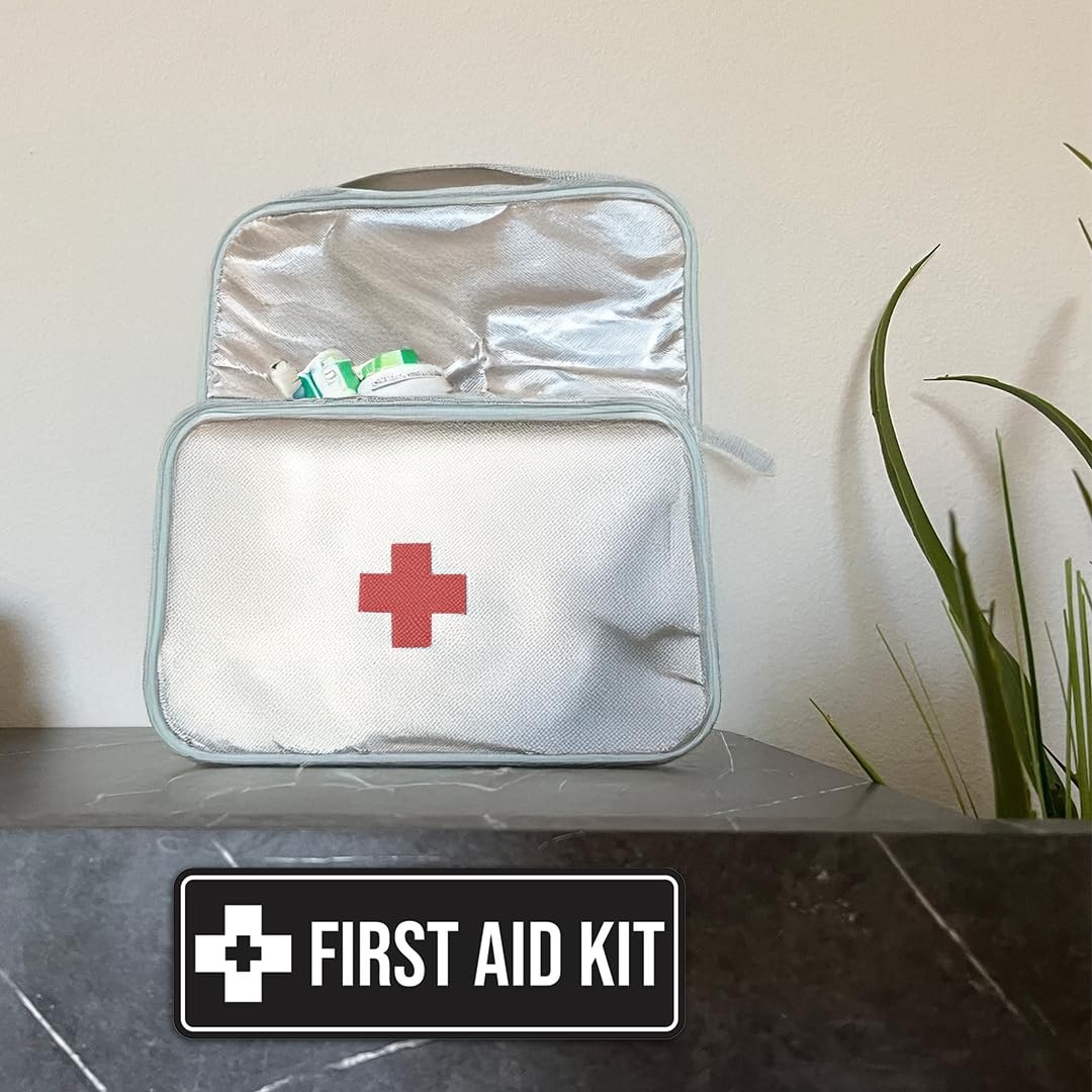 Standard First Aid Kit Sign (Blue) – Large