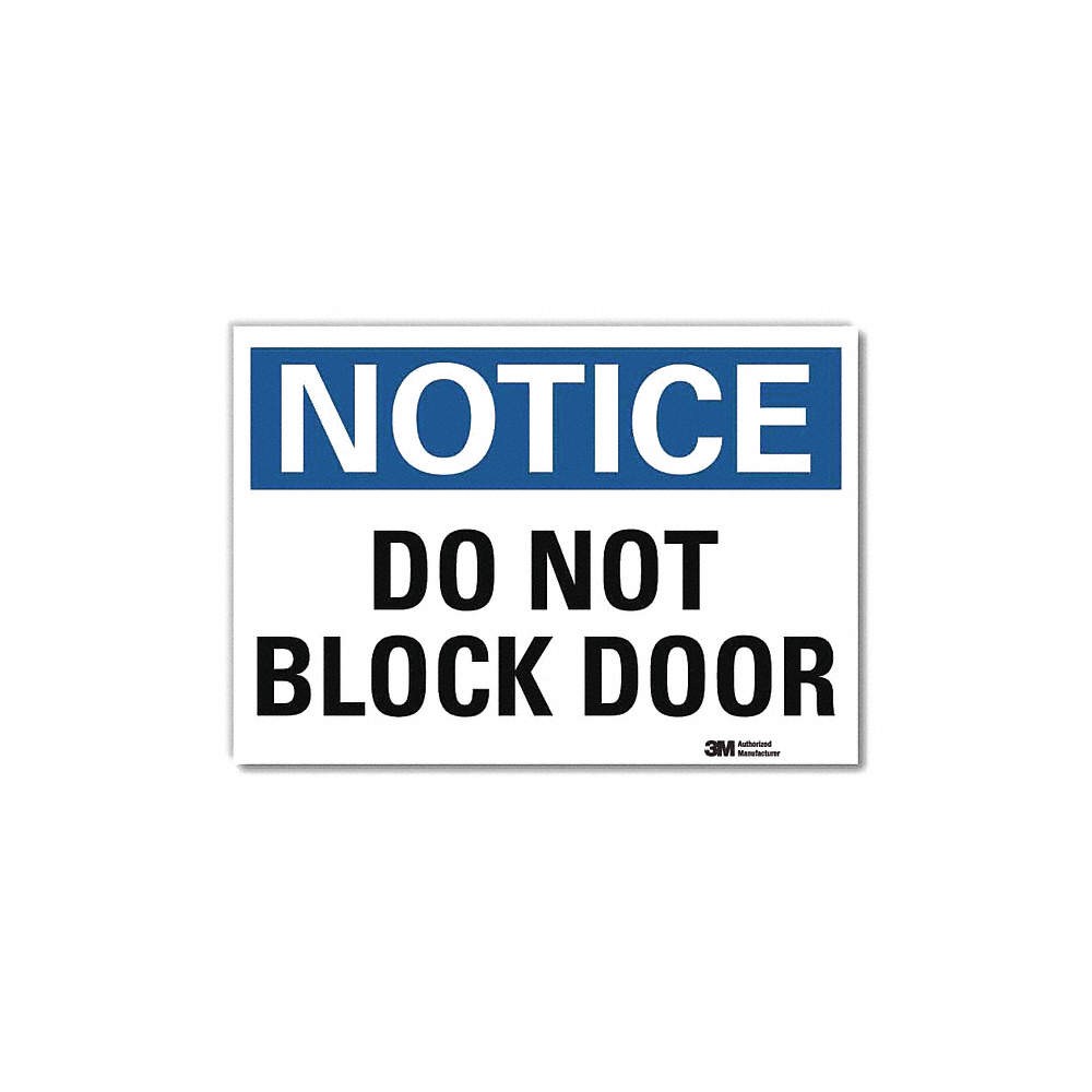 LYLE U1-1039-RD_14X10 Notice Sign,10x14in,Reflective Sheeting 24WU90