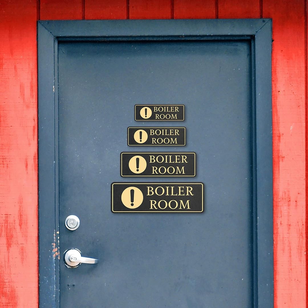 Standard Plus Boiler Room Wall or Door Sign | Workplace Safety Signage