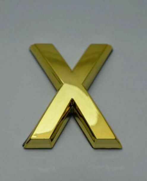 1 PCS – Apartment Number Sign/Mailbox Number Sign,Letter X Gold (3D,…-ref0420