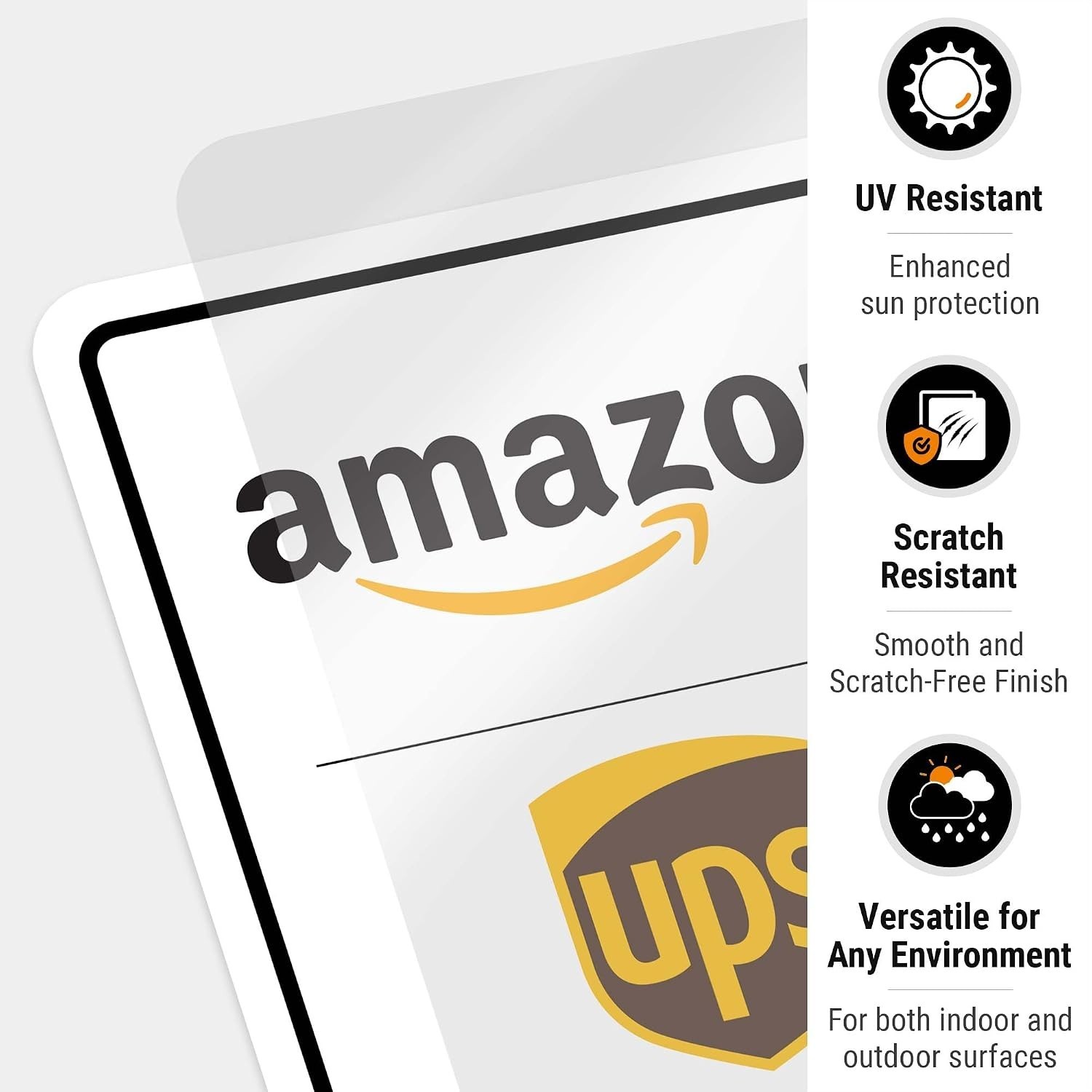 Weather-Resistant Package Delivery Sign, 10×7 Inches Decal for Secure Deliveries