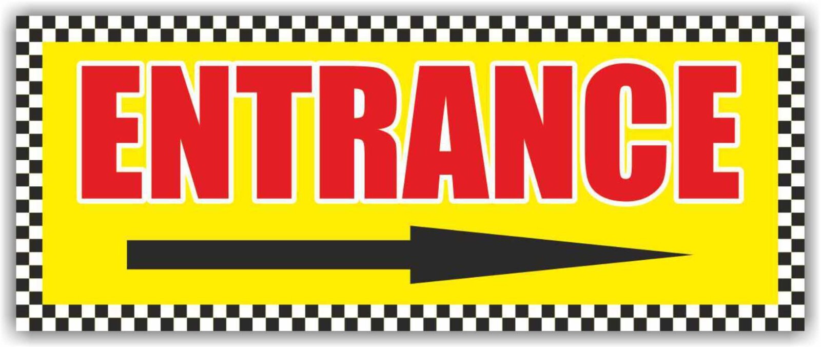 ENTRANCE Advertising Banner Vinyl Mesh Sign Parking Shop Fireman Warning Exit