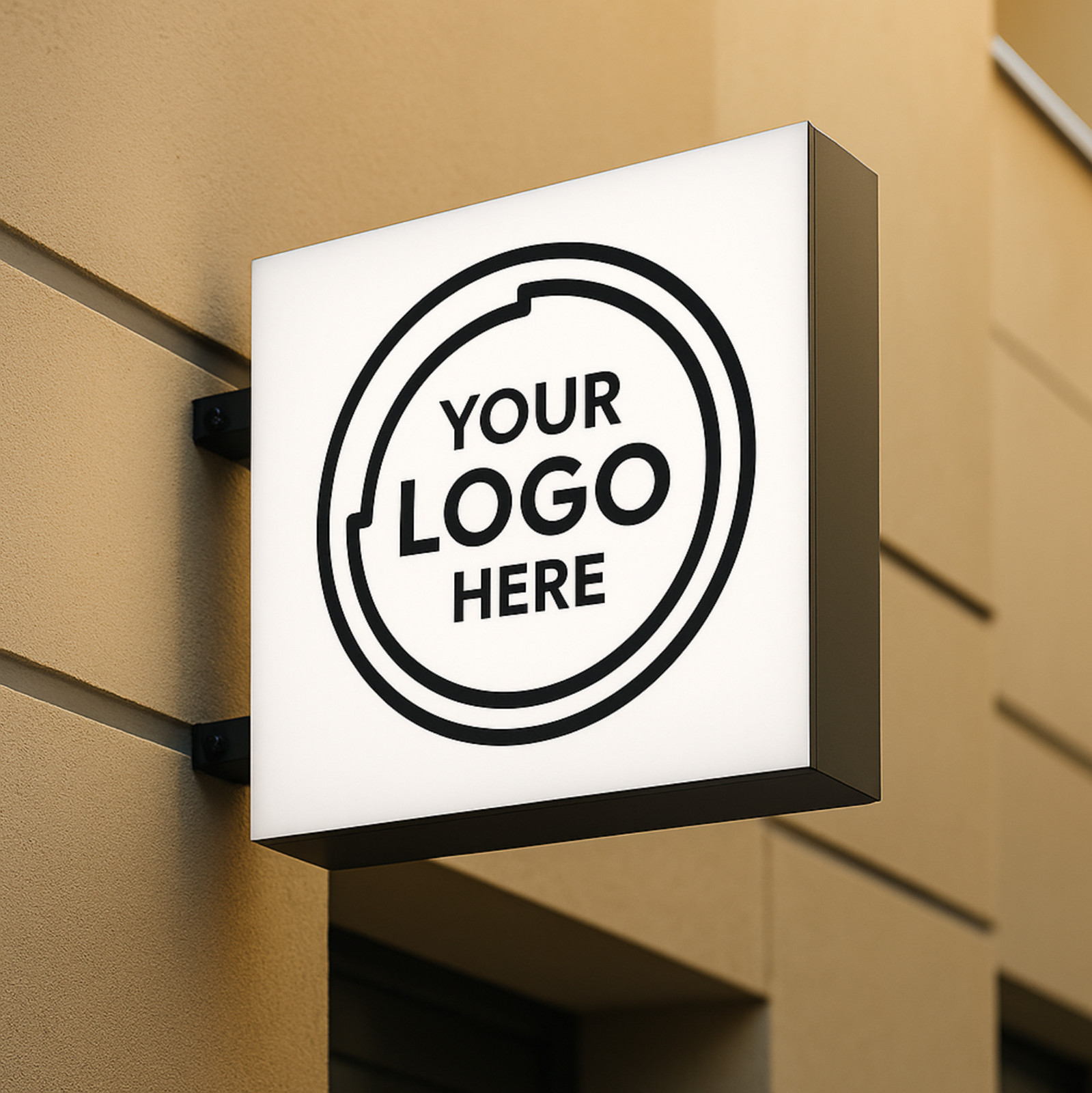 Personalized Two-Sided Blade Sign-Custom Storefront & Café Illuminated Light Box
