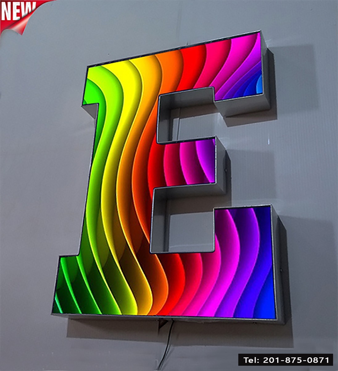 Custom made 3D Led Channel Letter Signs Storefront signage 12 Inches