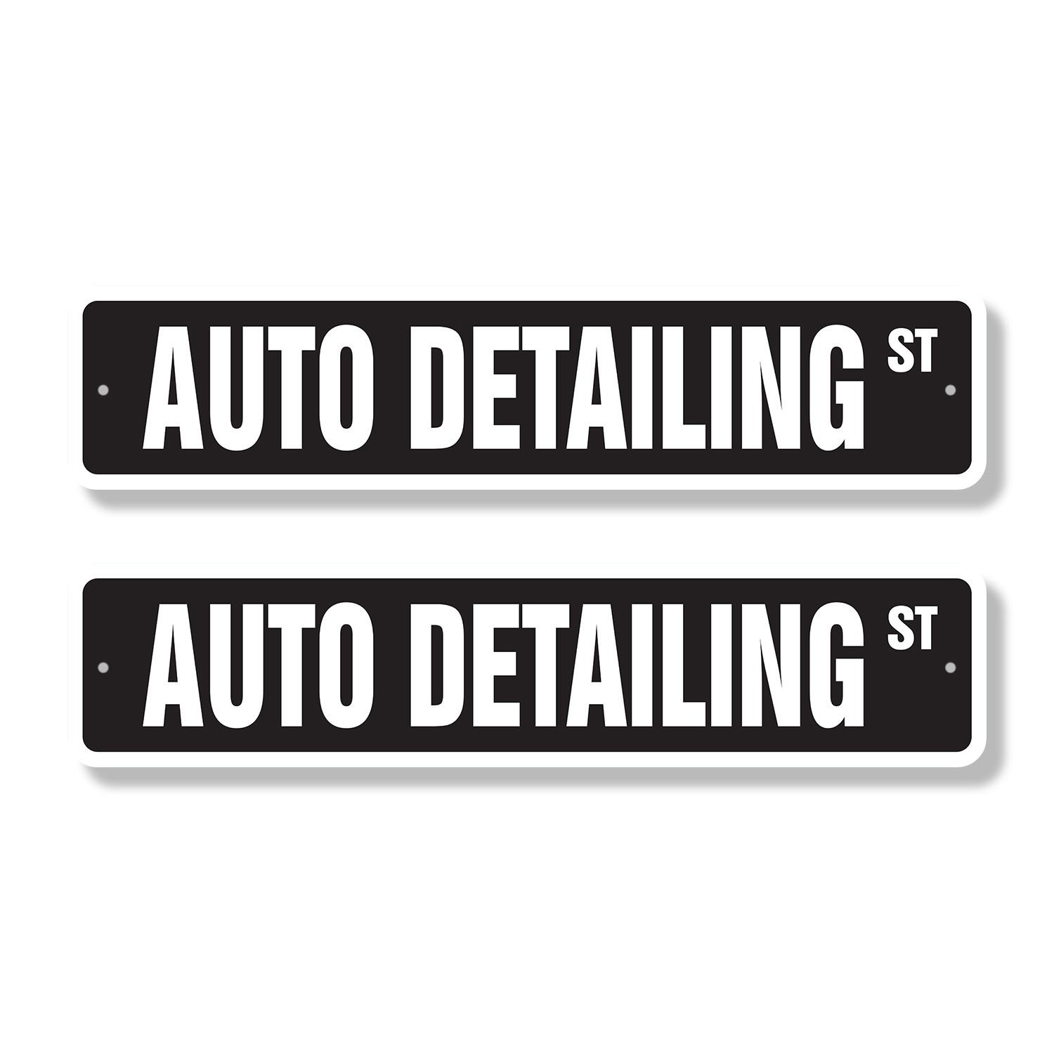 AUTO DETAILING Street Sign (2 Pack) car dealership workshop detailing