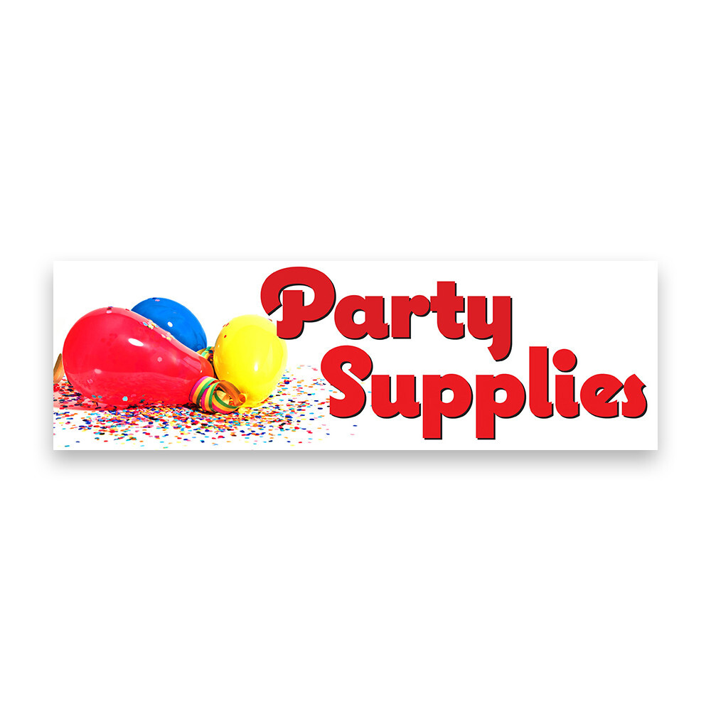 Party Supplies Vinyl Banner with Optional Sizes (Made in the USA)
