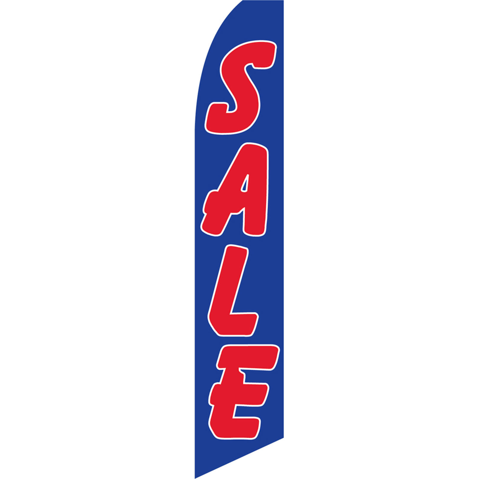 Sale Blue And Red 2 1/2 ft X 11 1/2 ft Polyester Swooper Flag