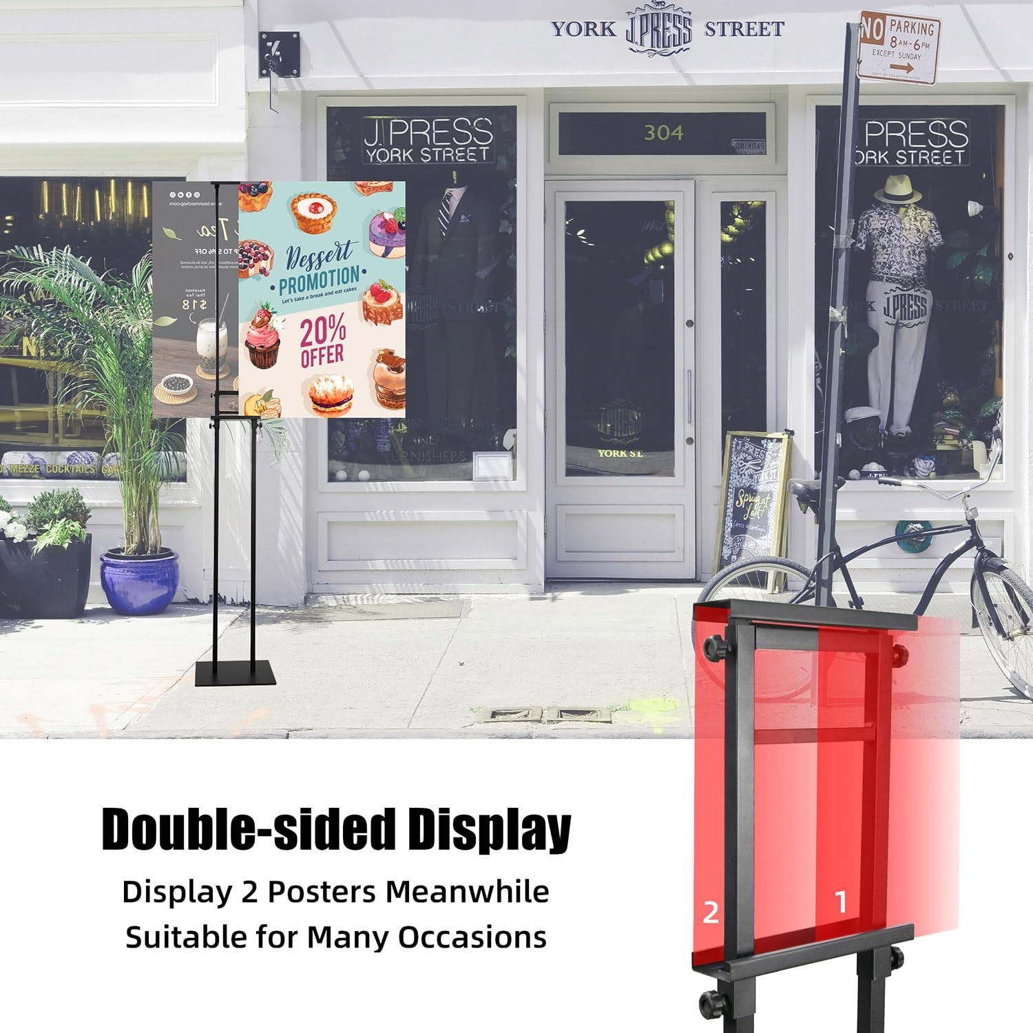 Poster Board Stand for Display, Heavy Duty Floor Sign Holder for Foam Board |…