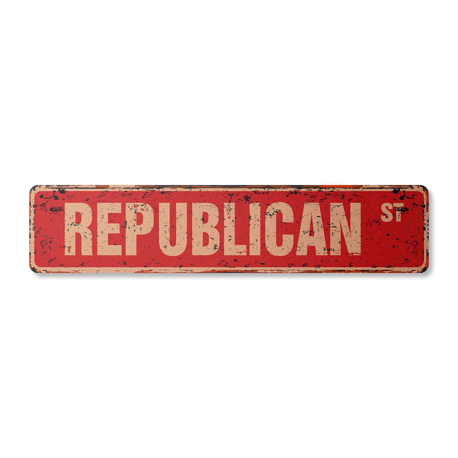 REPUBLICAN Vintage Street Sign Metal Plastic party supporter GOP Romney election