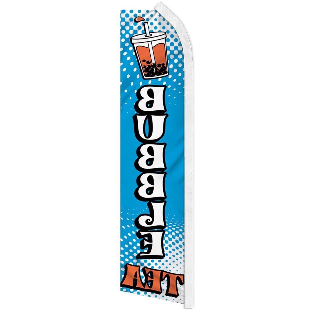 10 x “BUBBLE TEA” advertising super flag swooper banner business sign milk boba
