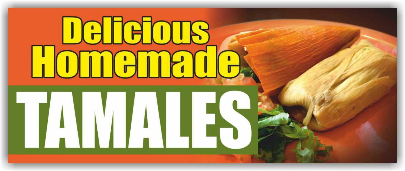 Delicious HOMEMADE TAMALES Advertising Banner Vinyl Mesh Sign mexican kitchen