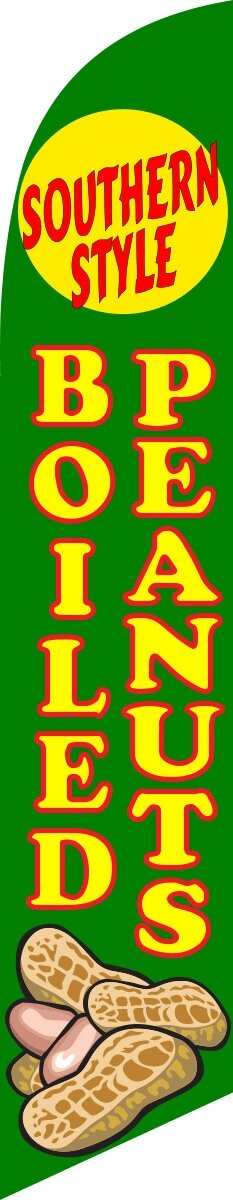 SOUTERN STYLE BOILED PEANUTS SWOOPER FEATHER FLAG BANNER SIGN 8546