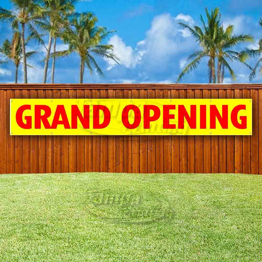 GRAND OPENING Advertising Vinyl Banner Flag Sign LARGE HUGE XXL SIZES