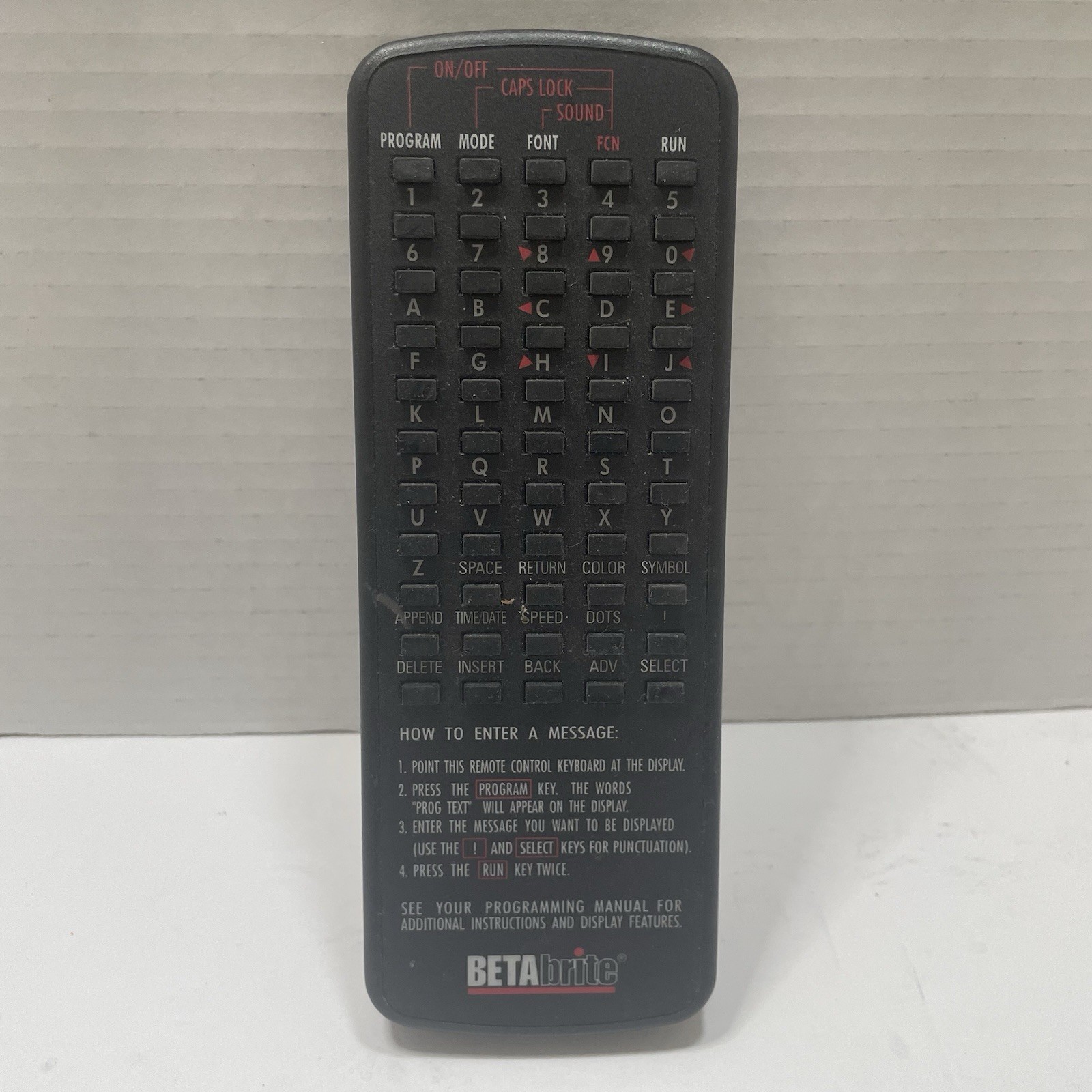 Betabrite Remote Control for Adaptive Micro Systems LED Sign OEM GENUINE REMOTE