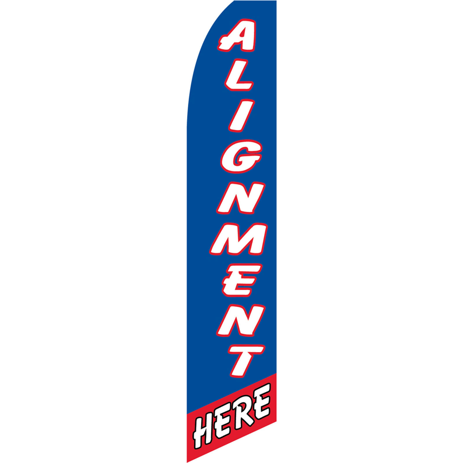 Alignment 2 1/2 ft X 11 1/2 ft Swooper Flag (Hardware Sold Separately)