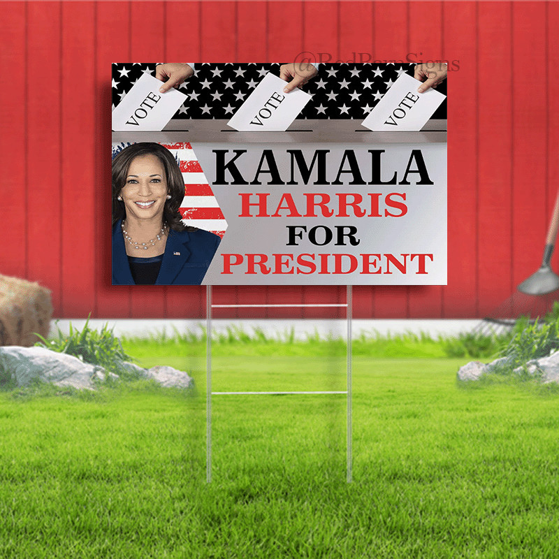 Vote Kamala Harris For President 2024 Presidential Election Coroplast Yard Sign