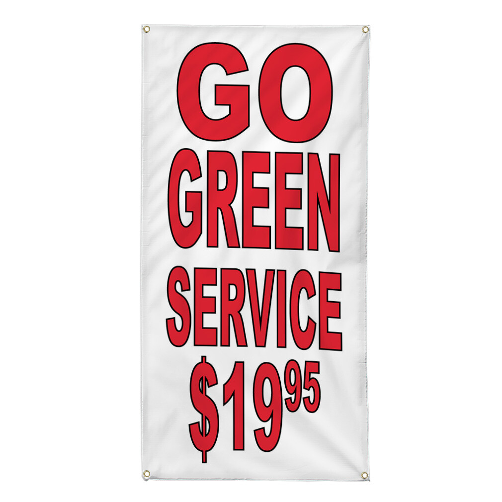 Vertical Vinyl Banner Multiple Sizes Business Weatherproof Industrial Yard Signs