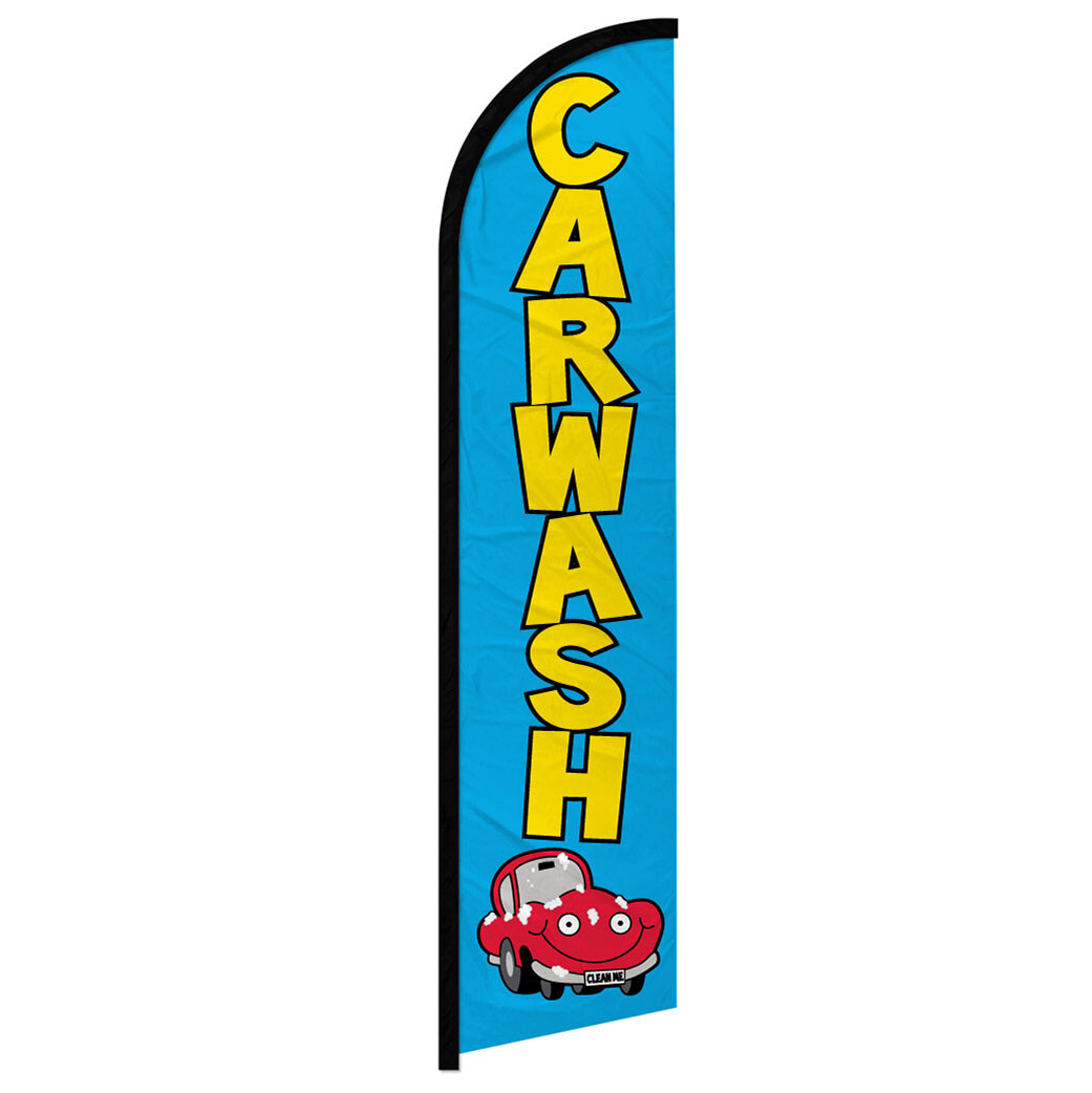 Carwash Swooper Windless Swooper Full Curve Flag Hand Car Wash Lavar de Autos