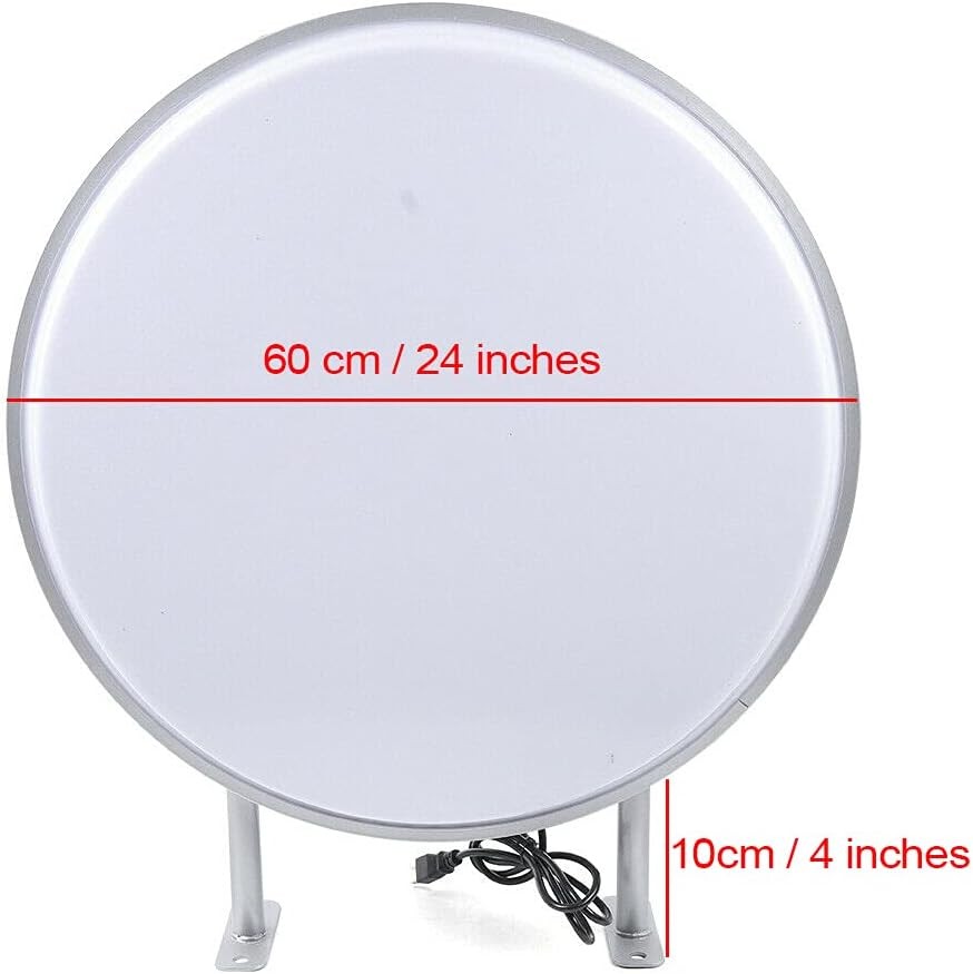 24” Led Double Sided Outdoor Advertising Projecting Light Box Sign, Waterproof