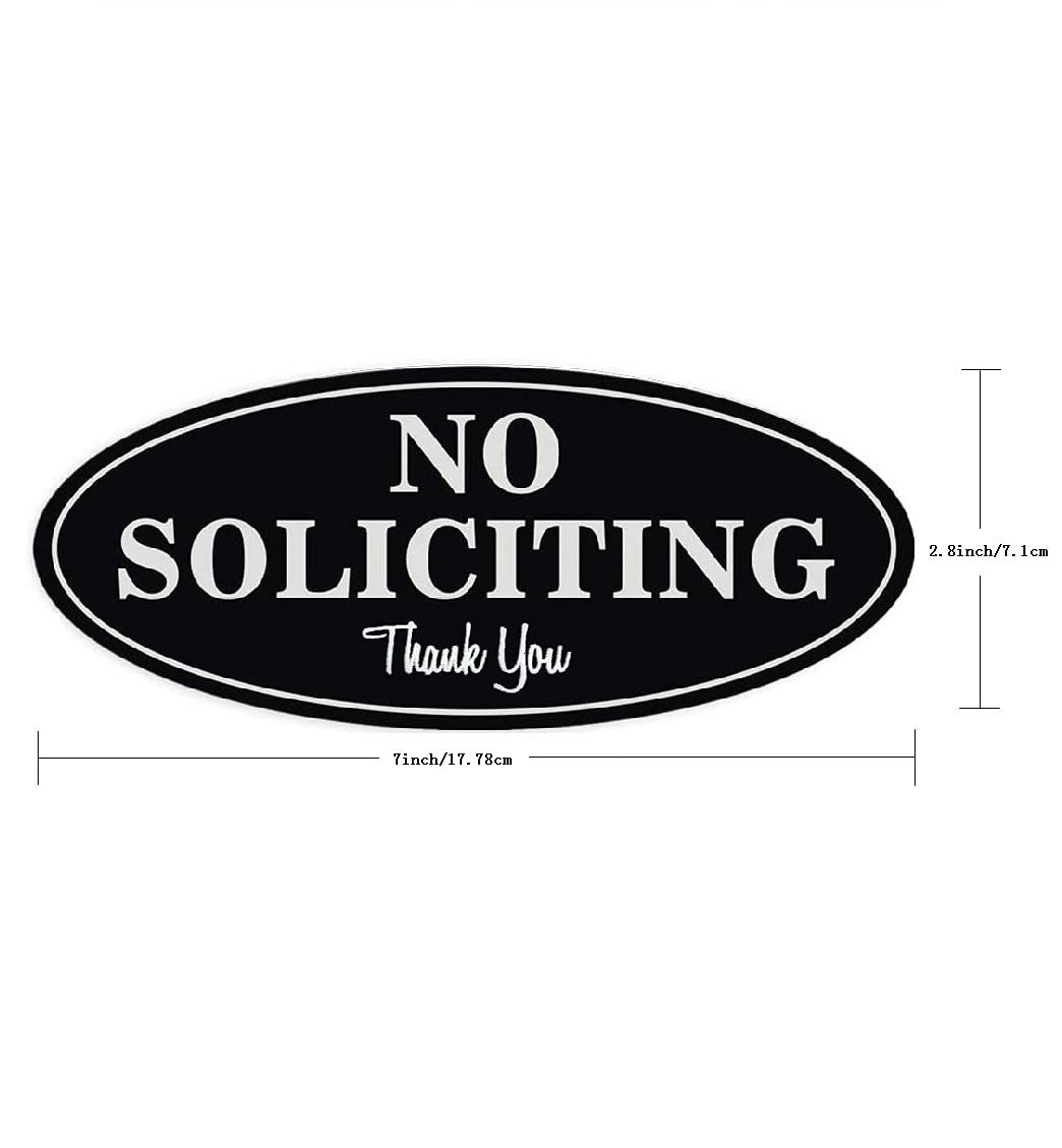 Sign for House Signs for Home – Premium No Soliciting Thank You Sign for House