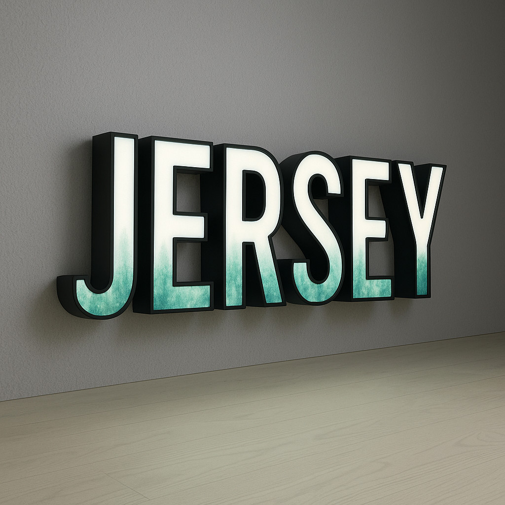 Jersey Gas LED Channel Letters – Custom Outdoor Storefront Business Sign 🍔