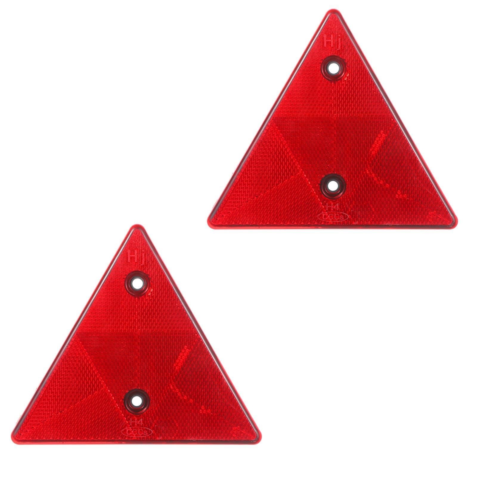 LIQWEI 2Pcs Safety Reflector Warning Sign, Slow Moving Vehicle Triangle Safet…