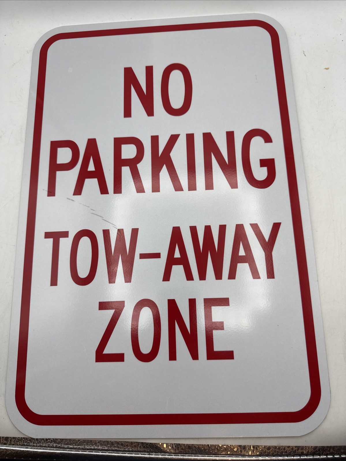 No Parking Tow Away Zone Heavy Gauge Parking Sign